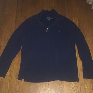SALE 🌞 Polo Ralph Lauren 1/4 zip long sleeve blue